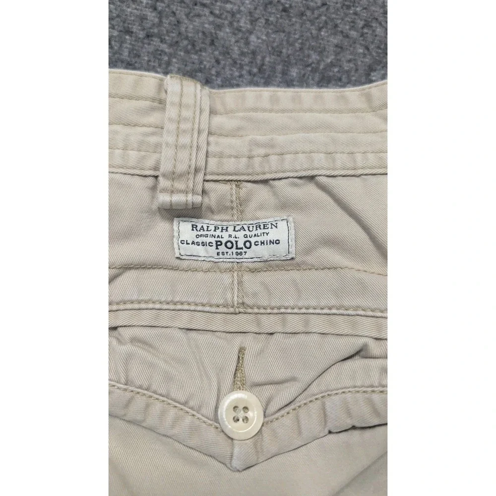 Polo Ralph Lauren Shorts Men's Khaki Tan 42 Cargo Chinos Old Money Dad Granola